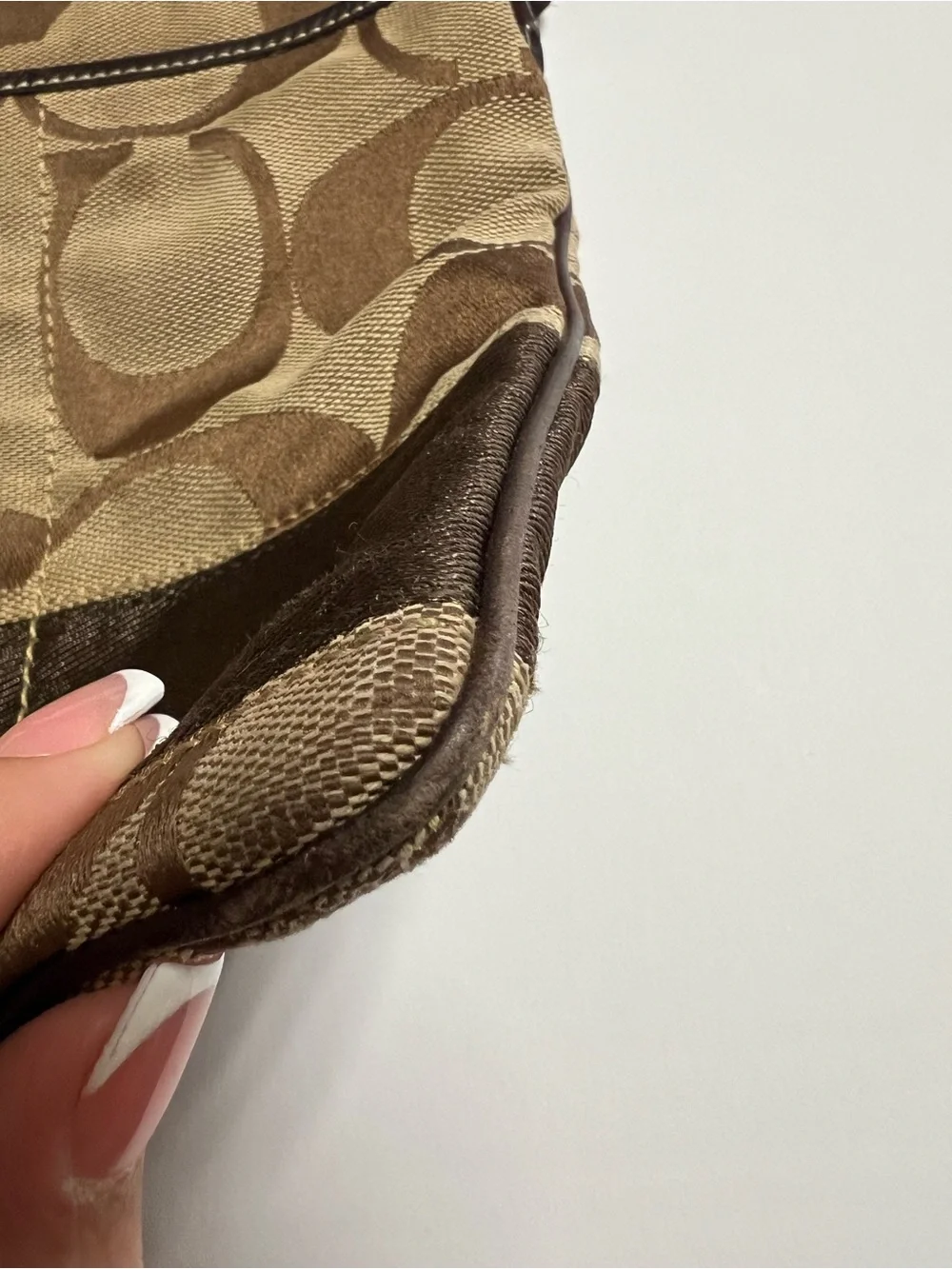 Coach Y2K Legacy Signature Canvas Leather Trim Messenger Crossbody Bag